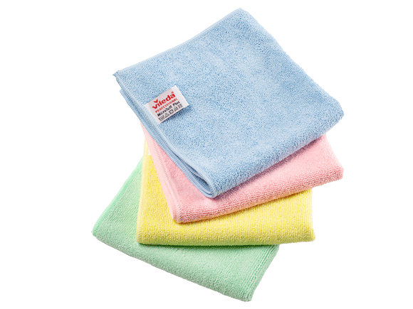 Lavette Microfibre - Ultra Fresh x3 VILEDA : le lot de 4 lavette à